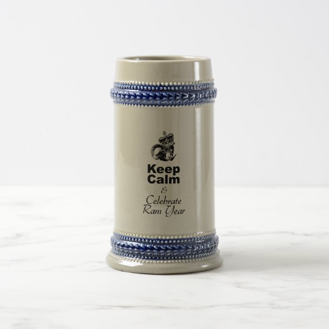 Chope À Bière Gardez le calme et célébrez l'année bélière BS (Centre)