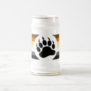 Chope À Bière Gay Bear Pride Flag Bear