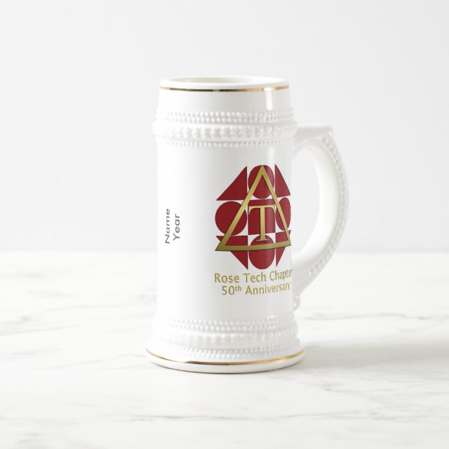 Chope À Bière "Géométrique s'est levé" le cinquantième (Devant droit)