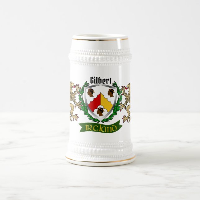 Chope À Bière Gilbert Irish Shield Beer Stein (Centre)