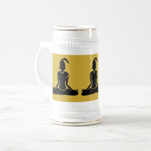 Chope À Bière Gold Stein - Bière Yoga Stein (pas d'impression)