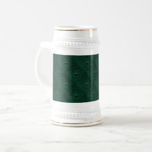 Chope À Bière Gouttes d'eau sur métal vert