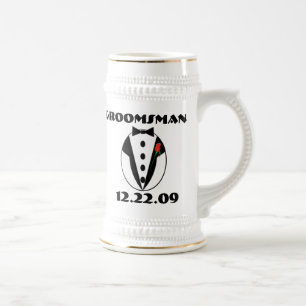 Chope À Bière Groomsman Stein -