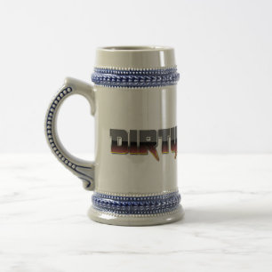 Chope À Bière Habitudes Brown en métal sale Stein