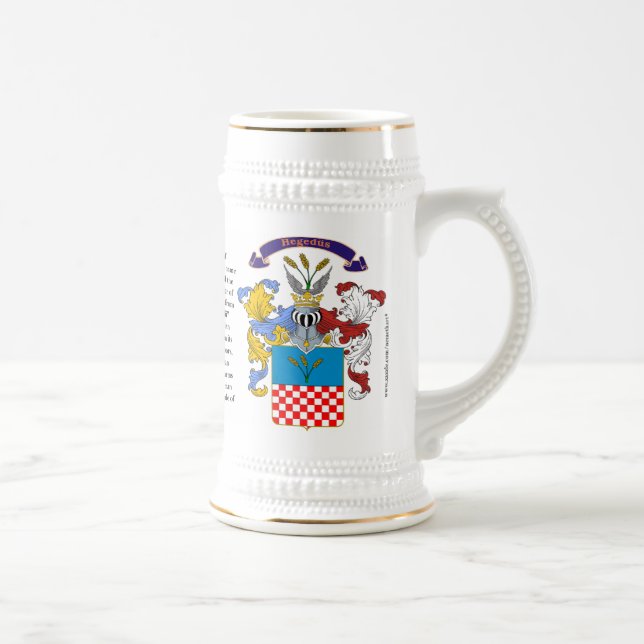 Chope À Bière Hegedus, l'origine, signification et la crête (Droite)