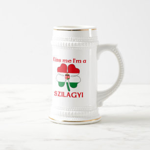 Chope À Bière Hongrois personnalisés m'embrassent que je suis