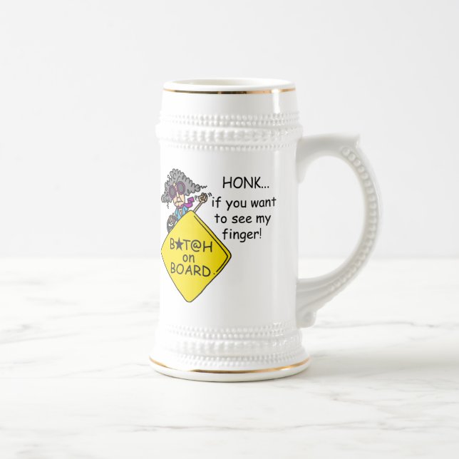 Chope À Bière Humour de rage de route (Droite)
