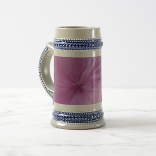 Chope À Bière Hydrangea rose Fleur Gris /Blue 22 oz Stein