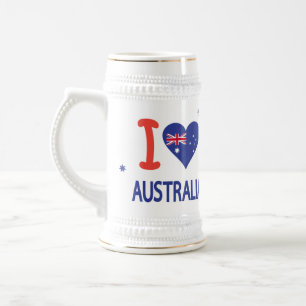 Chope À Bière "I LOVE AUSTRALIA" Australia Day 26 janvier