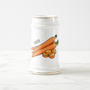 Chope À Bière Illustration de carotte