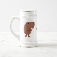 Illustration de dessin animé de capybara ukulele