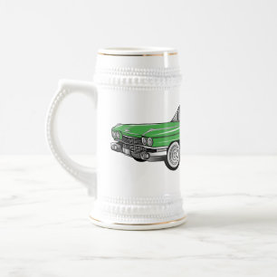 Chope À Bière Illustration de dessin de voiture classique 1959