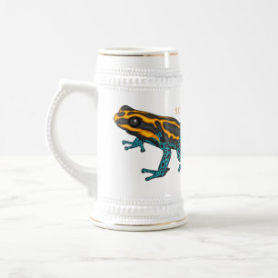 Chope À Bière Illustration de la grenouille à fléchettes de pois