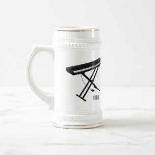 Chope À Bière Illustration de piano clavier