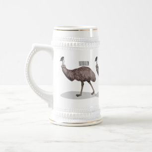 Chope À Bière Illustration d'Emu bird