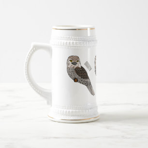 Chope À Bière Illustration d'oiseau de Tawny frogmouth