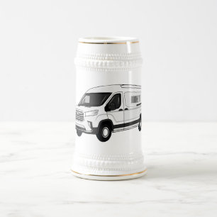 Chope À Bière Illustration du fourgon de livraison