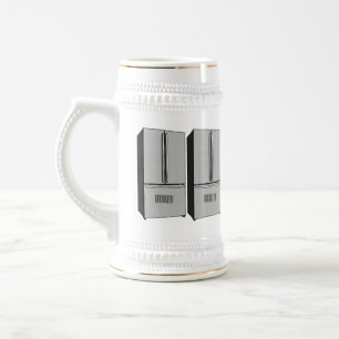 Chope À Bière Illustration du réfrigérateur de porte française