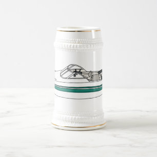 Chope À Bière Illustration d'un bateau à moteur