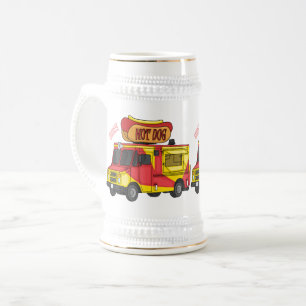 Chope À Bière Illustration d'un camion de nourriture pour chien