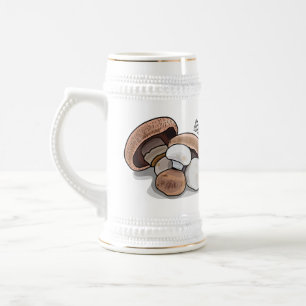 Chope À Bière Illustration d'un champignon