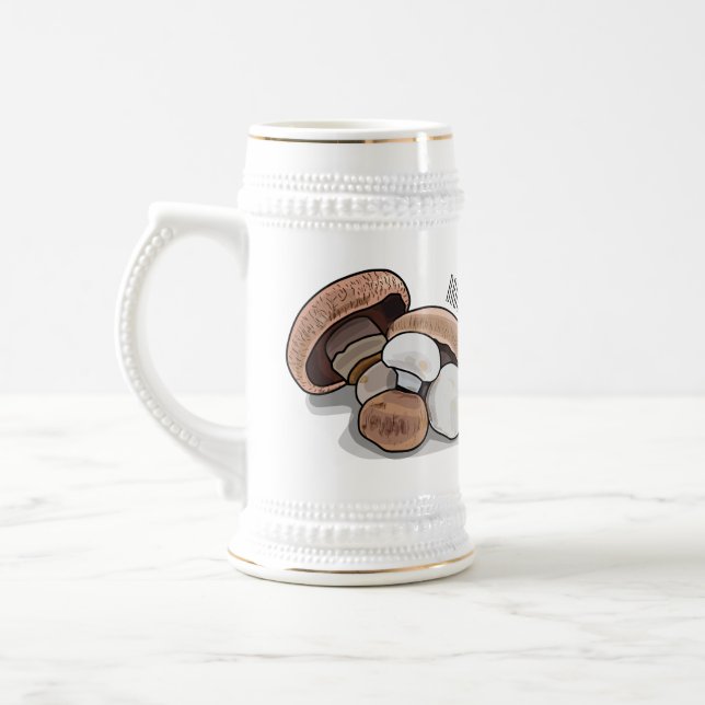 Chope À Bière Illustration d'un champignon (Gauche)