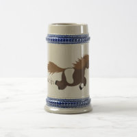 Illustration d'un poney de Shetland mignon