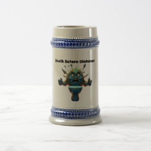 Chope À Bière Imaginaire Petit Monstre Mort Avant Dishonor