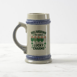 Chope À Bière Infirmière Labor & Delivery Lucky Charm Shamrock 