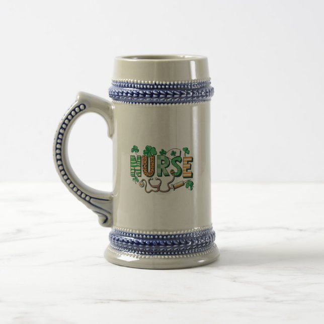 Chope À Bière Infirmière Vie Infirmière Cadeaux de la Journée Jo (Gauche)