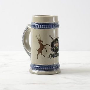 Chope À Bière Insigne de clan de bois Stein
