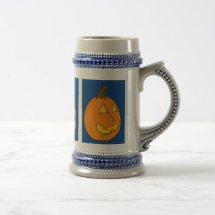 Chope À Bière Jack o' Lantern Blue Stein