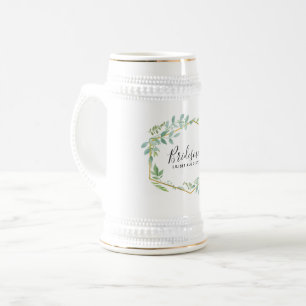 Chope À Bière Jardin botanique Feuille Mariage de verdure