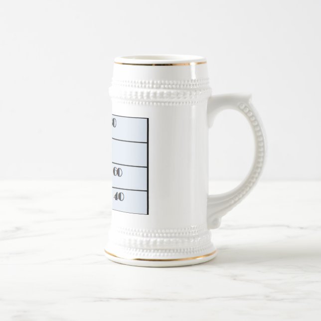 Chope À Bière Je dois être 40 tasses, le quarantième (Droite)