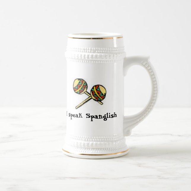 Chope À Bière Je parle Spanglish (Droite)