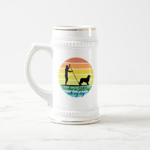 Chope À Bière Je préférerais être SUPing avec mon chien SUP