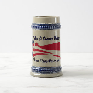 Chope À Bière Je suis un CleverVoter ! Stein