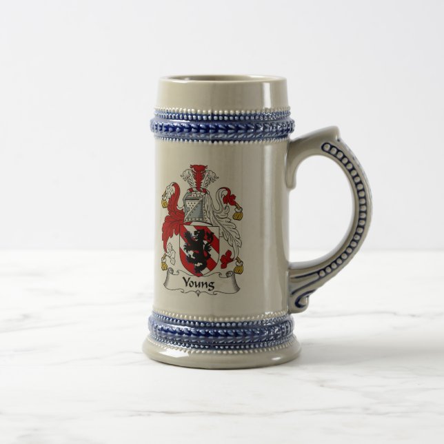 Chope À Bière Jeune manteau des bras Stein - crête de famille (Droite)