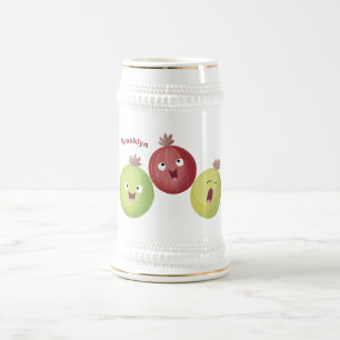 Chope À Bière Joli trio gooseberry chantant dessin animé
