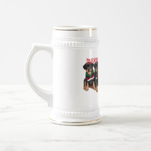 Chope À Bière Joyeux Chrismutts Noël Fêtes Chiots Festif
