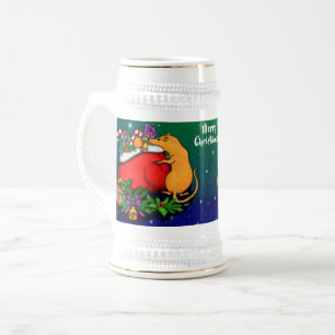 Chope À Bière Joyeux Noël avec Rat Prince