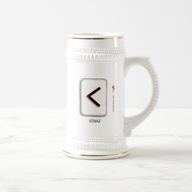 Chope À Bière Kenaz RuneStone Stein (Droite)