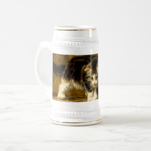 Chope À Bière Kitten avec peinture et brosses