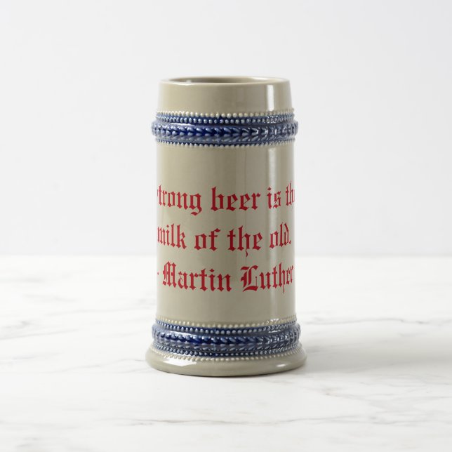 Chope À Bière La bière forte est le lait de (Centre)
