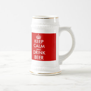 Chope À Bière La coutume gardent le modèle personnalisable calm