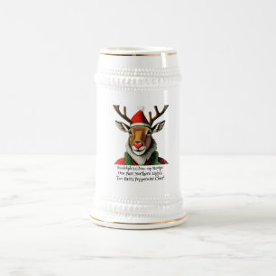 Chope À Bière La lueur de Rudolph