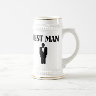 Chope À Bière La meilleure bière Stein de mariage d'homme