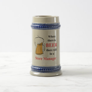 Chope À Bière Là où il y a bière - directeur de magasin