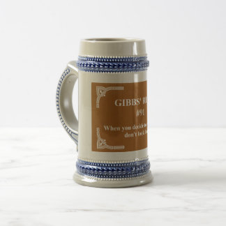 Chope À Bière la règle 91 de Gibbs