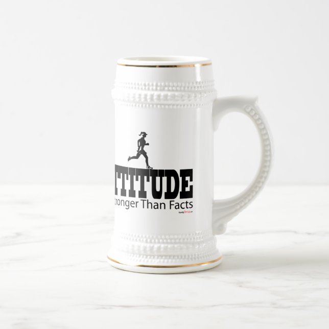 Chope À Bière L'attitude est forte que des faits (Droite)
